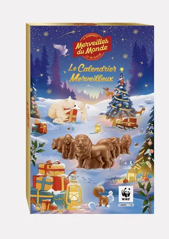 Calendrier de l'avent chocolat Merveilles du Monde 2025