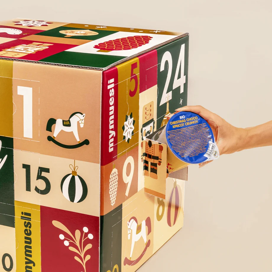 format calendrier avent muesli et porridge 2025