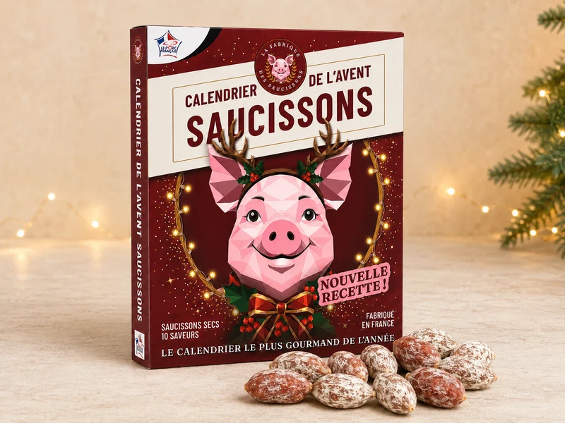 calendrier avent mini-saucisson artisanal