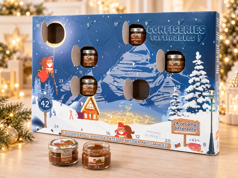 Calendrier de l'avent Pate à tartiner Maitre Artisan Chocolatier