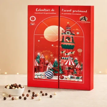 Calendrier avent gourmandises et chocolats confiserie Adam 2026
