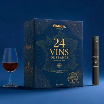 Calendrier de l'avent 24 vins de France 2026 Flakon