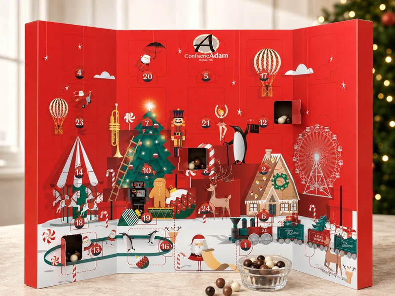 Calendrier avent confiserie Adam 2026