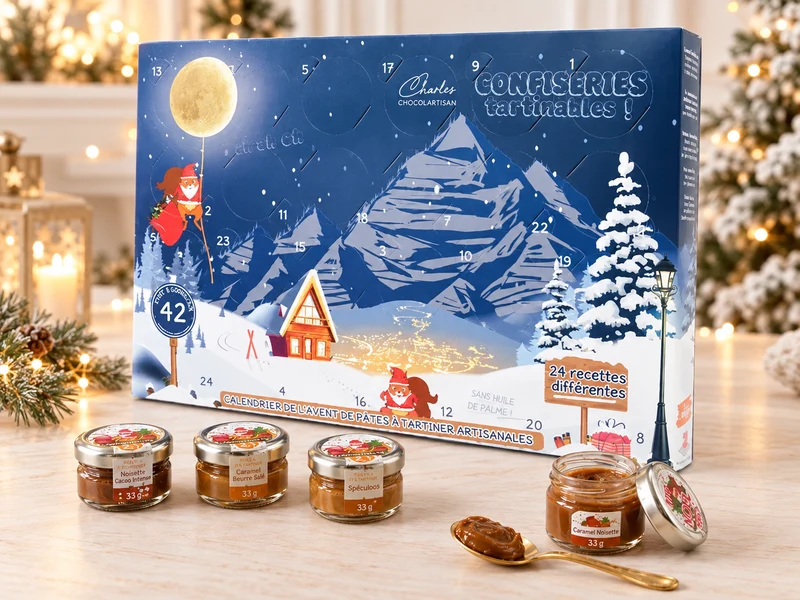 Calendrier pate à tartiner artisanale 2026