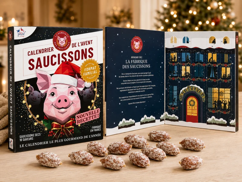 contenu calendrier avent saucisson format familial
