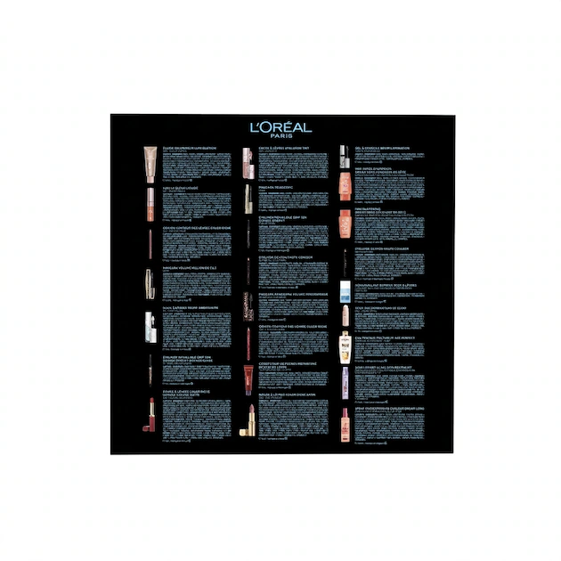 Contenu calendrier avent L'Oreal Paris 2026 Contenu calendrier avent L'Oreal Paris 2026